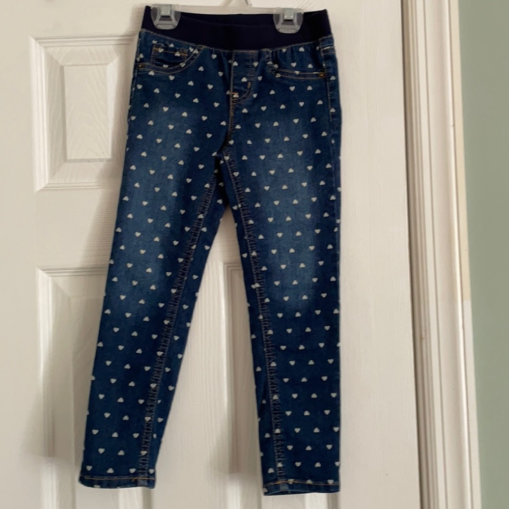 Heart print jeans ❤️